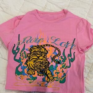 Amazon Pink Tiger Graphic Tee